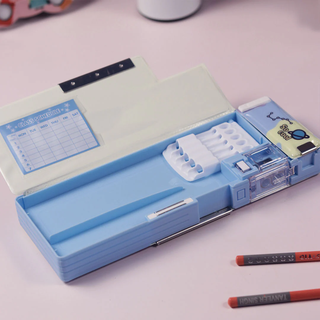 School Items for Kids -Customized Cartoon Printed Geometry Box - Image 24