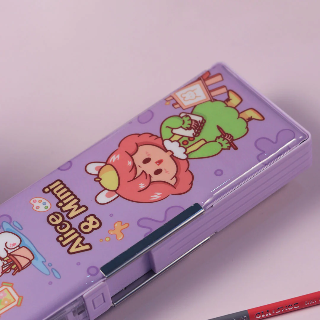 School Items for Kids -Customized Cartoon Printed Geometry Box - Image 25