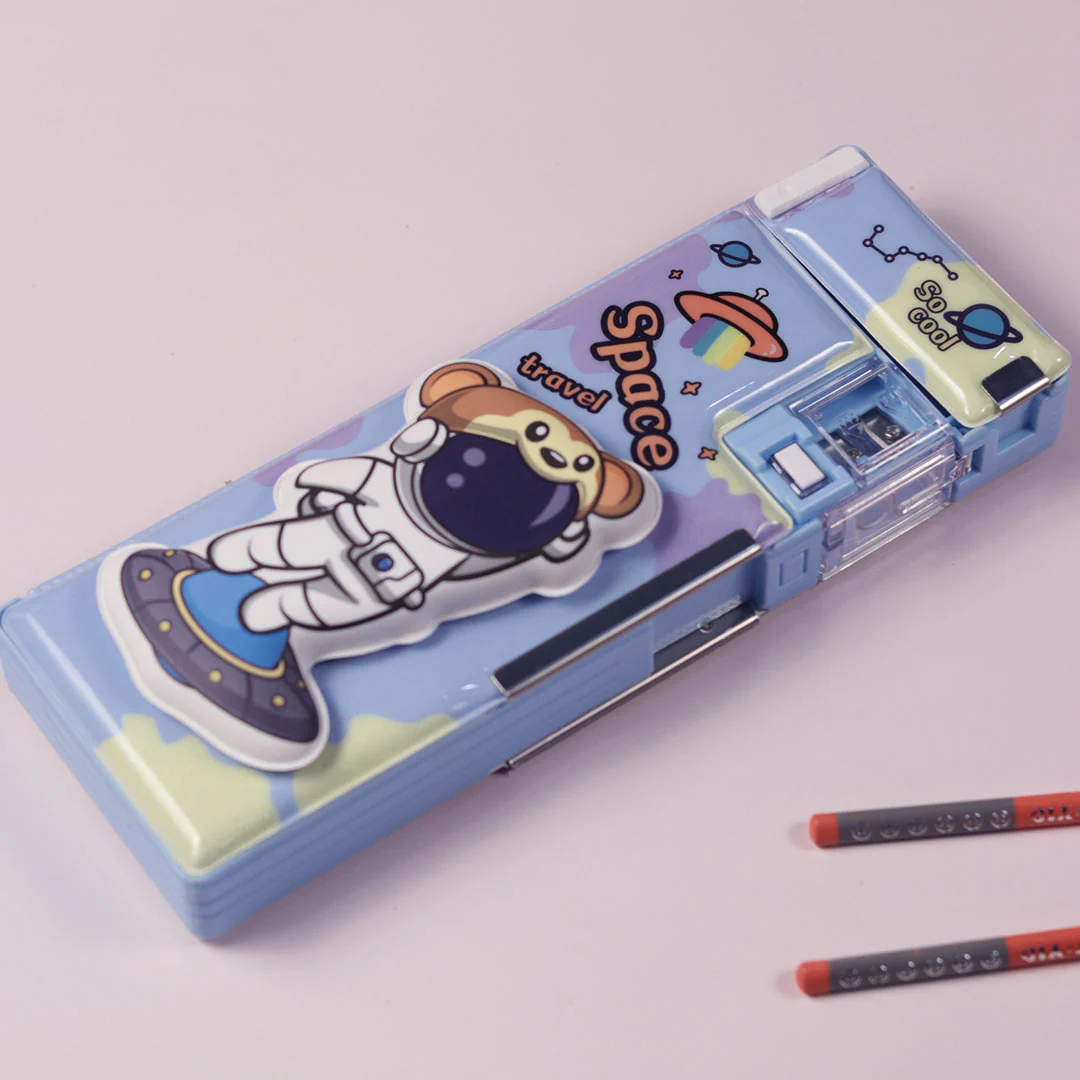 School Items for Kids -Customized Cartoon Printed Geometry Box - Image 3