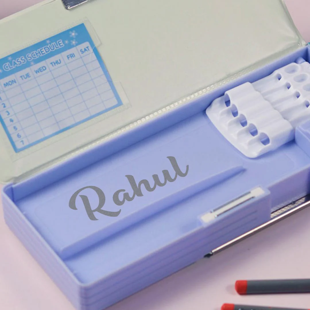 School Items for Kids -Customized Cartoon Printed Geometry Box - Image 6