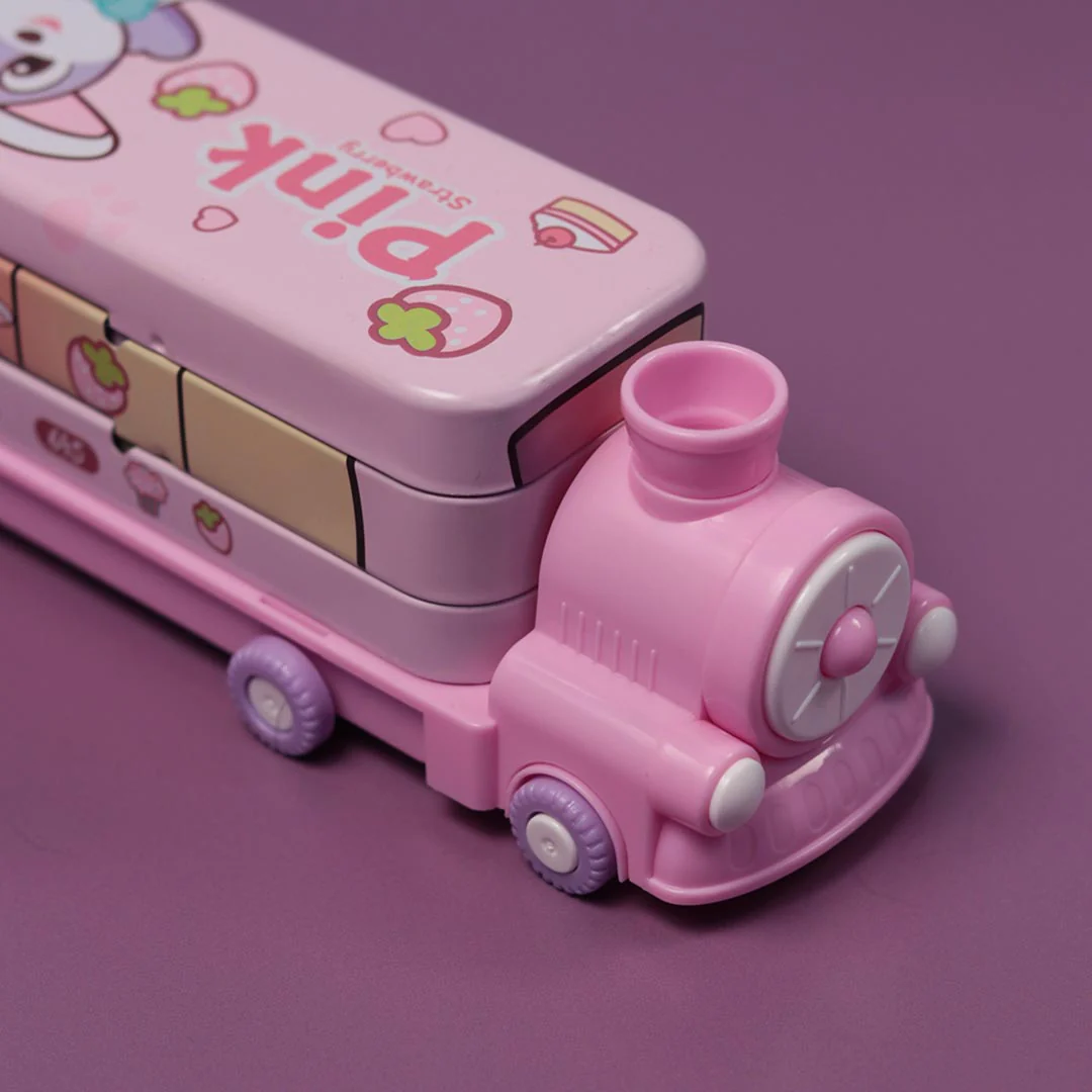 School Items for Kids-Customized Metal Train Shape Geometry Box - Image 4