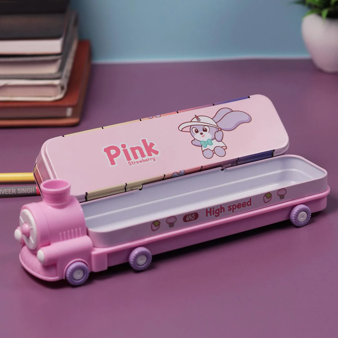 School Items for Kids-Customized Metal Train Shape Geometry Box - Image 6
