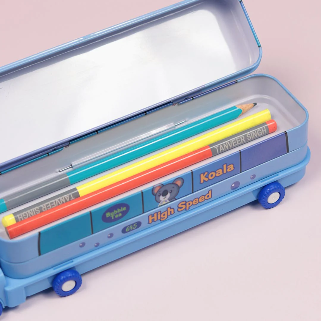 School Items for Kids-Customized Metal Train Shape Geometry Box - Image 7