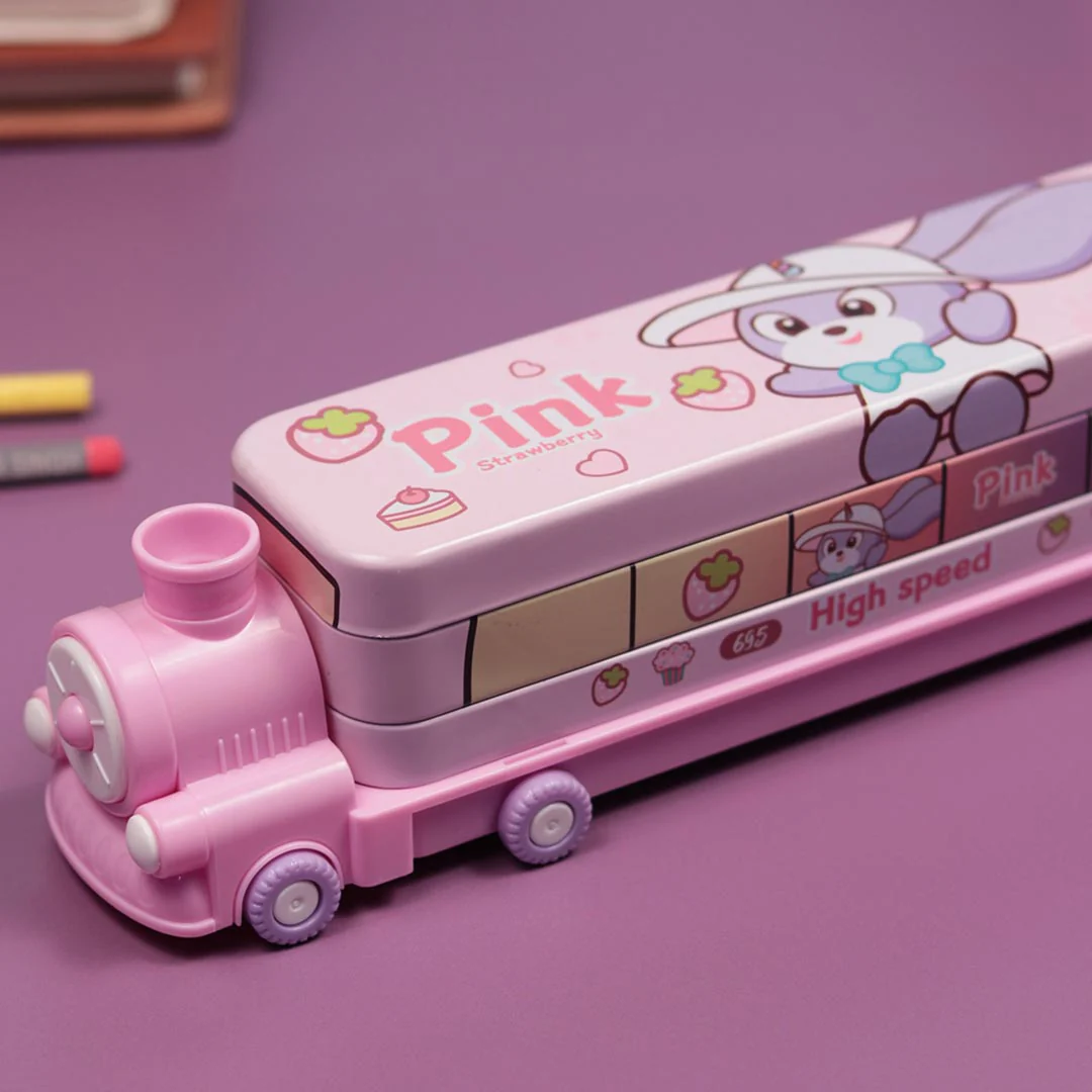 School Items for Kids-Customized Metal Train Shape Geometry Box - Image 8