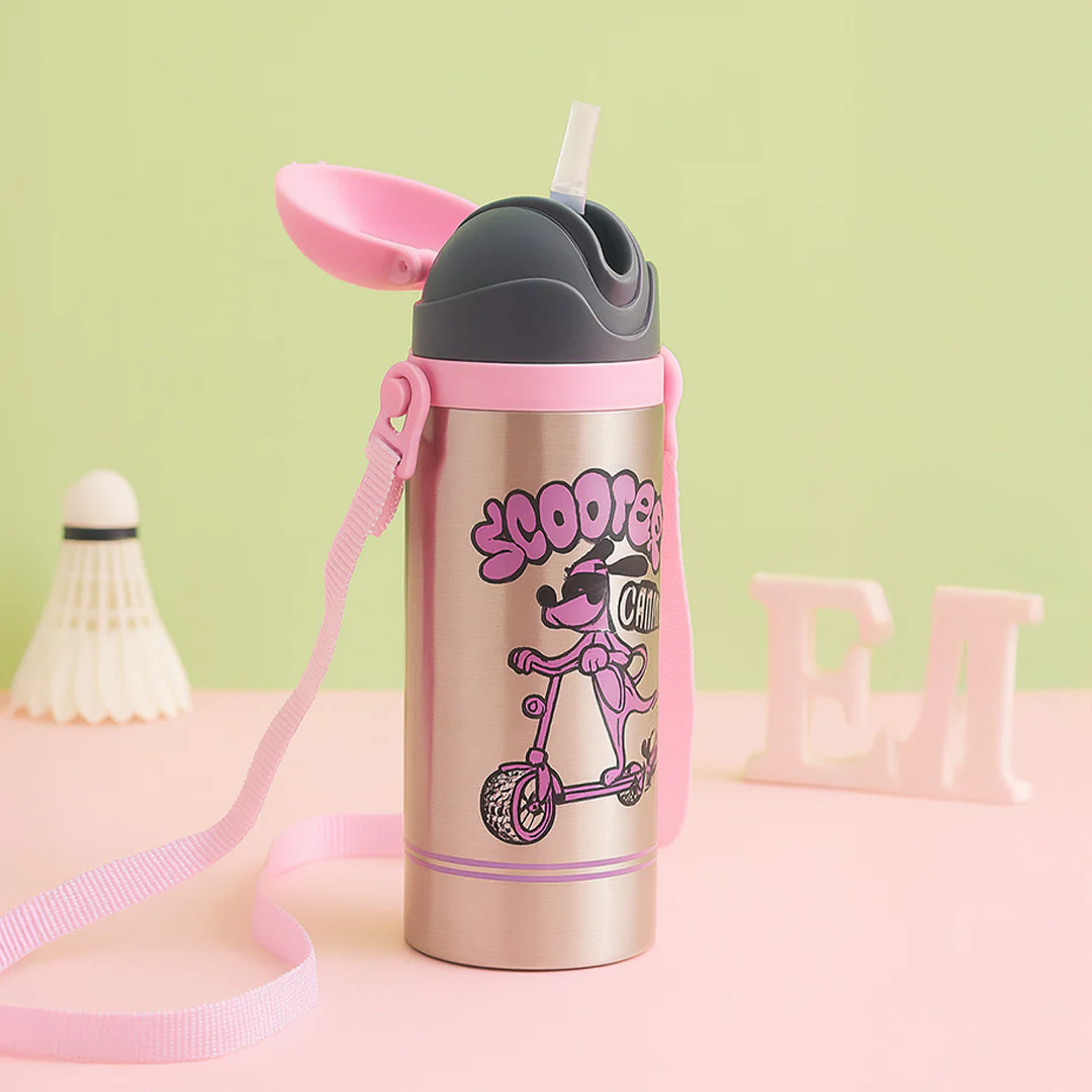 Scooter Gang Personalized Kids Water Bottle | Stainless Steel