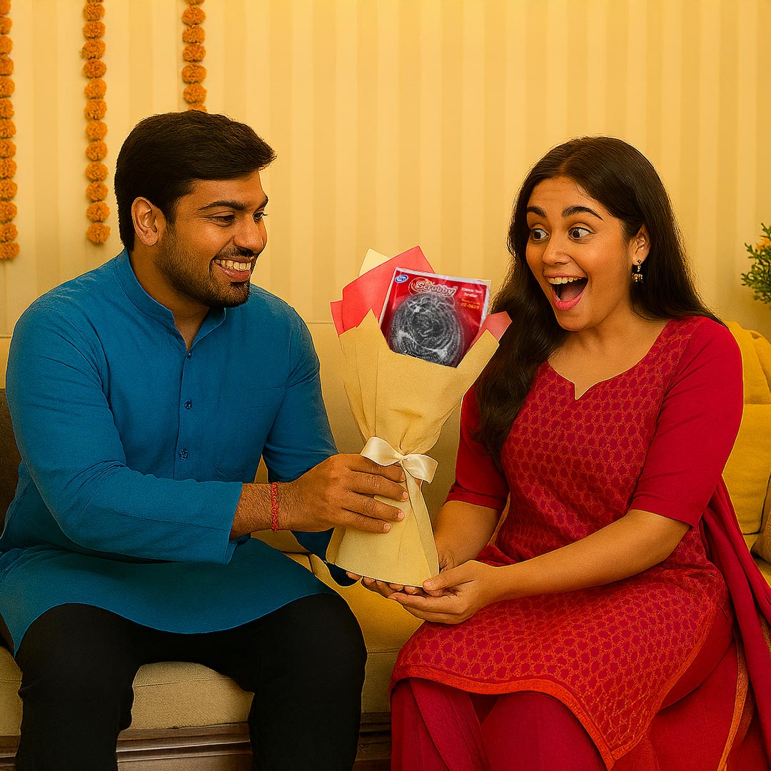 Scrubber Pad Gift Bouquet-Rakhi Special - Image 9