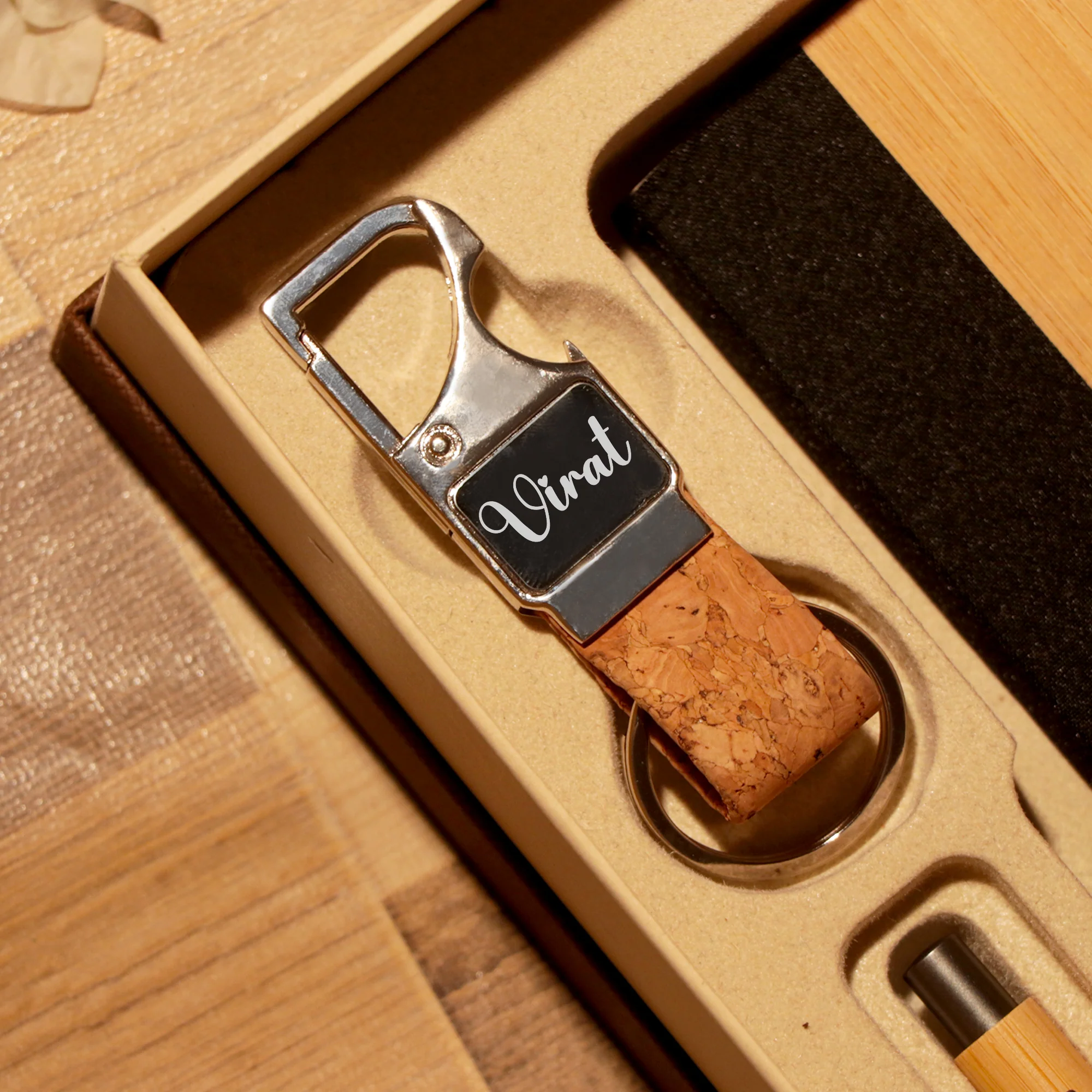 Diary, Pen, Bottle & Keychain Gift Combo - Image 3
