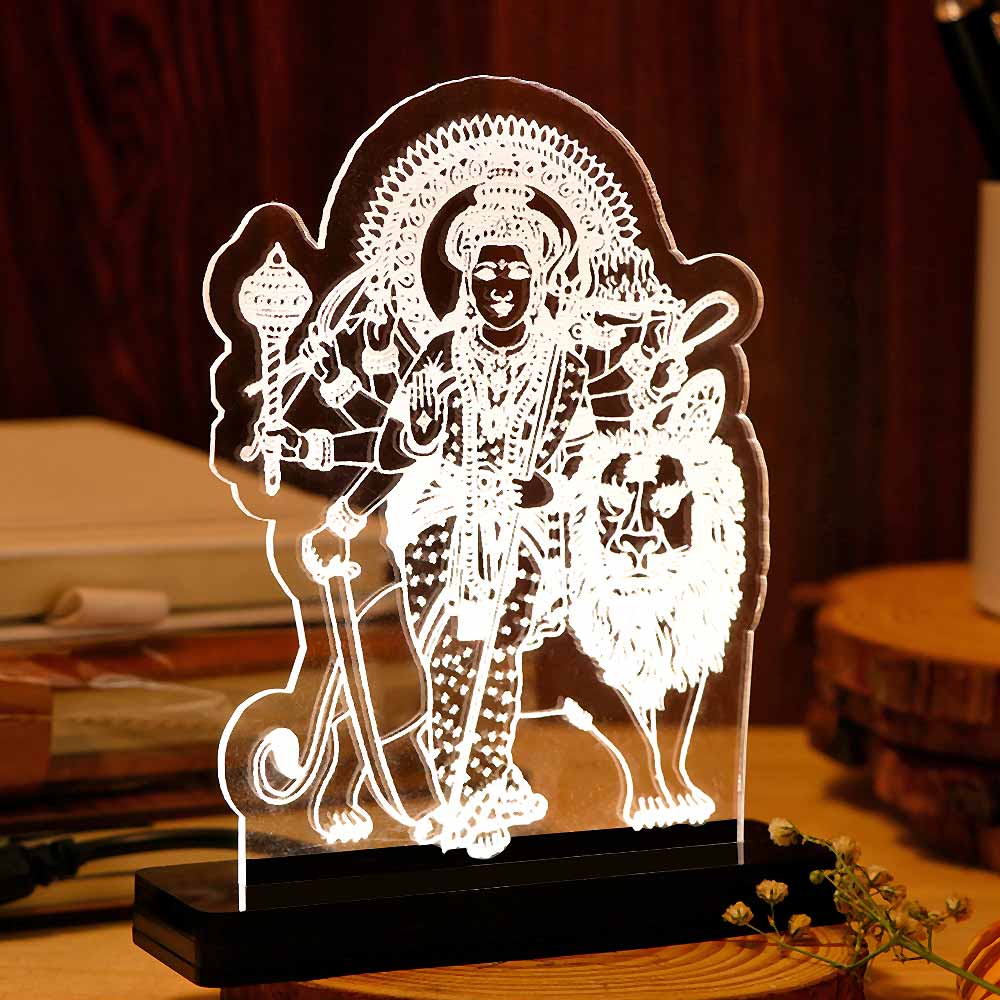 Sherawali Mata Car Dashboard Lamp - Image 5
