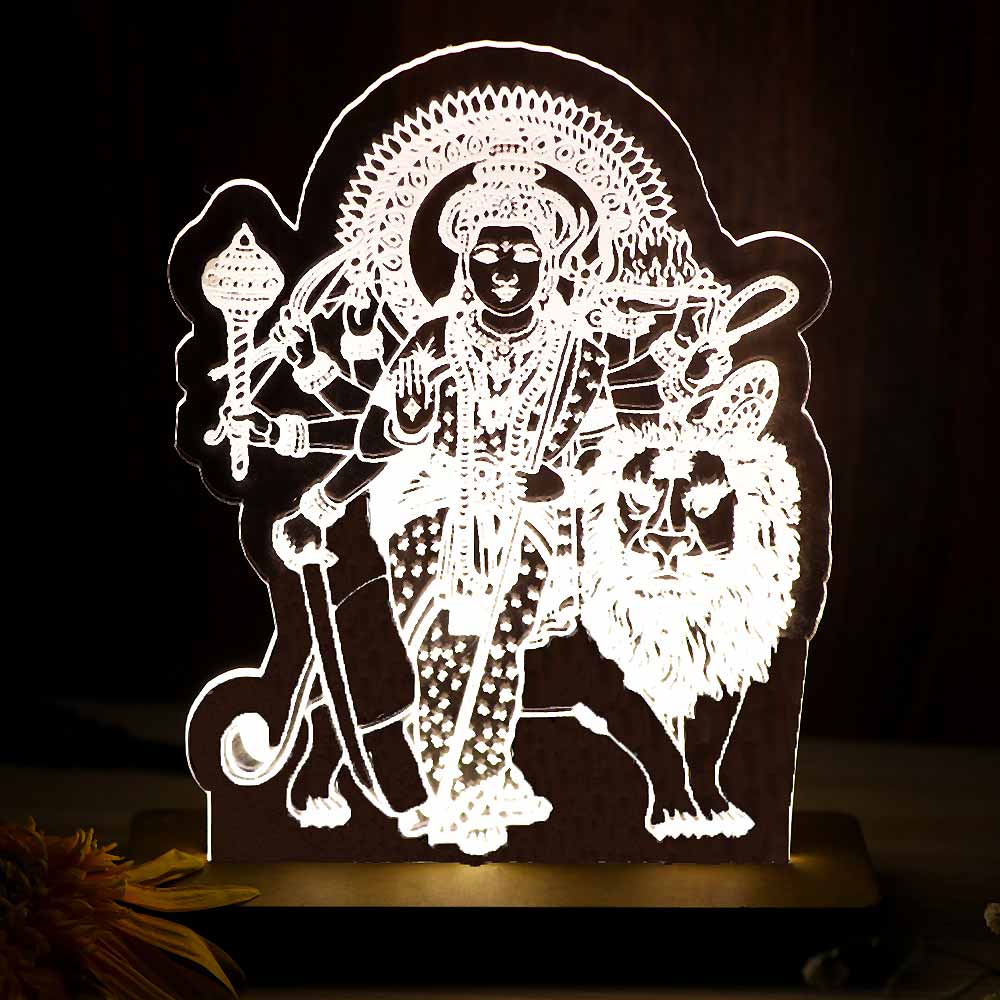 Sherawali Mata Car Dashboard Lamp - Image 6