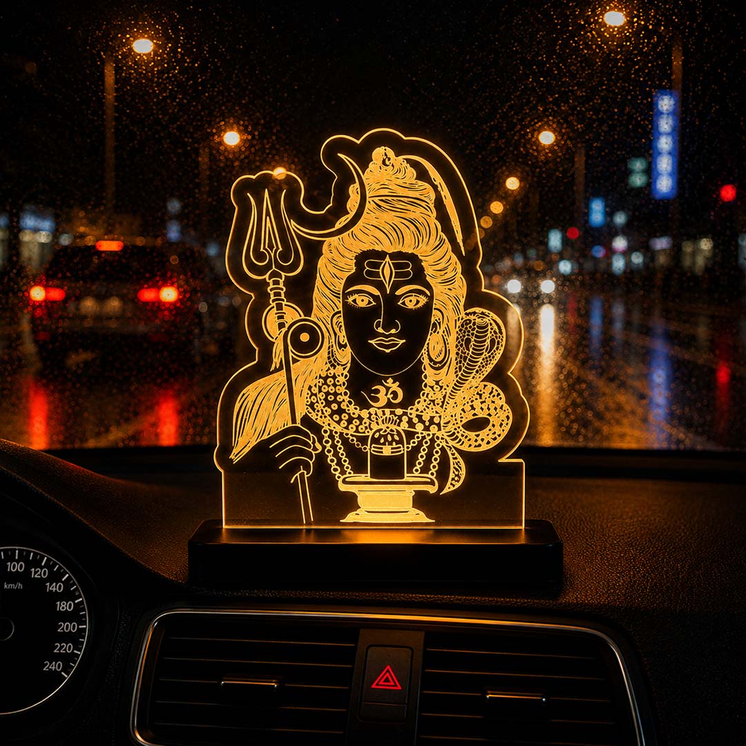 Shiv Ji Car Dashboard Lamp - Image 3