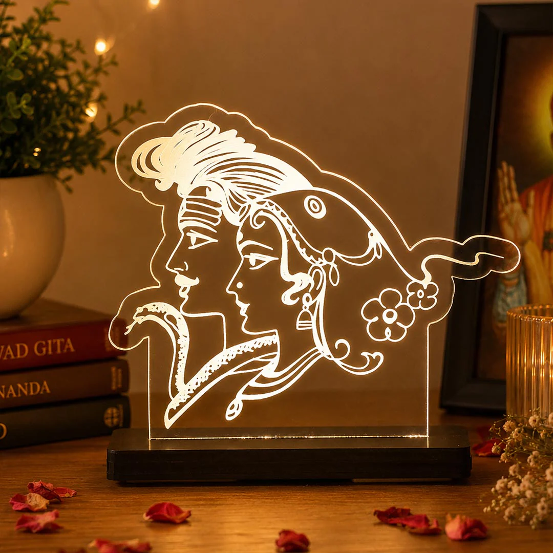 Shiv Ji Parvati Ji Car Dashboard Lamp