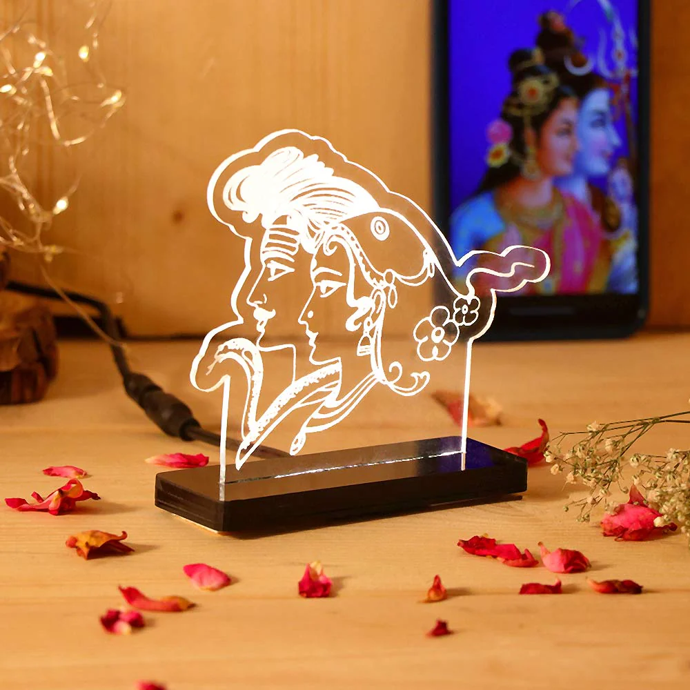 Shiv Ji Parvati Ji Car Dashboard Lamp - Image 4