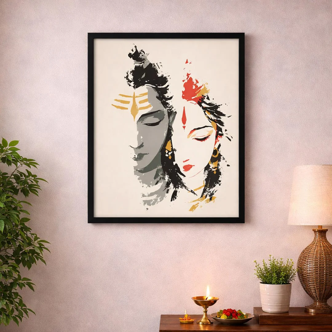 Shiv Parvati Wall Frame - Image 3