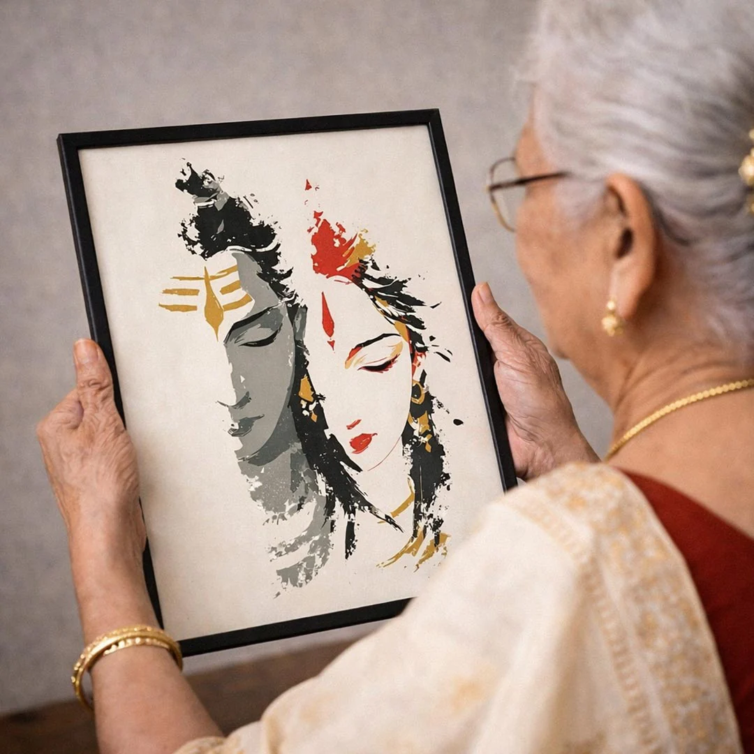 Shiv Parvati Wall Frame - Image 4