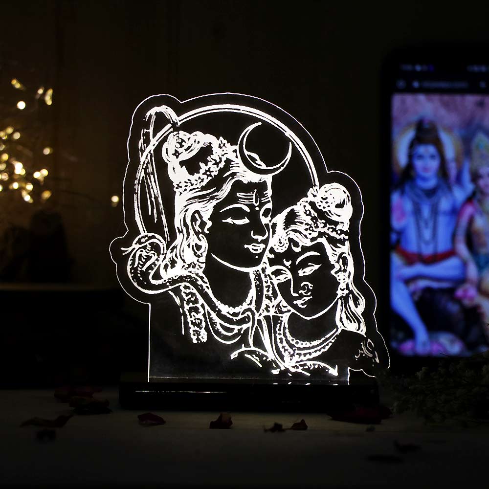 Shiva Parvati Car Dashboard Lamp - Image 4