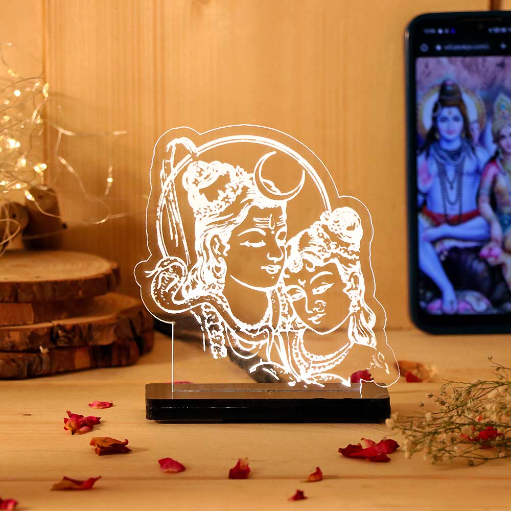 Shiva Parvati Car Dashboard Lamp - Image 5