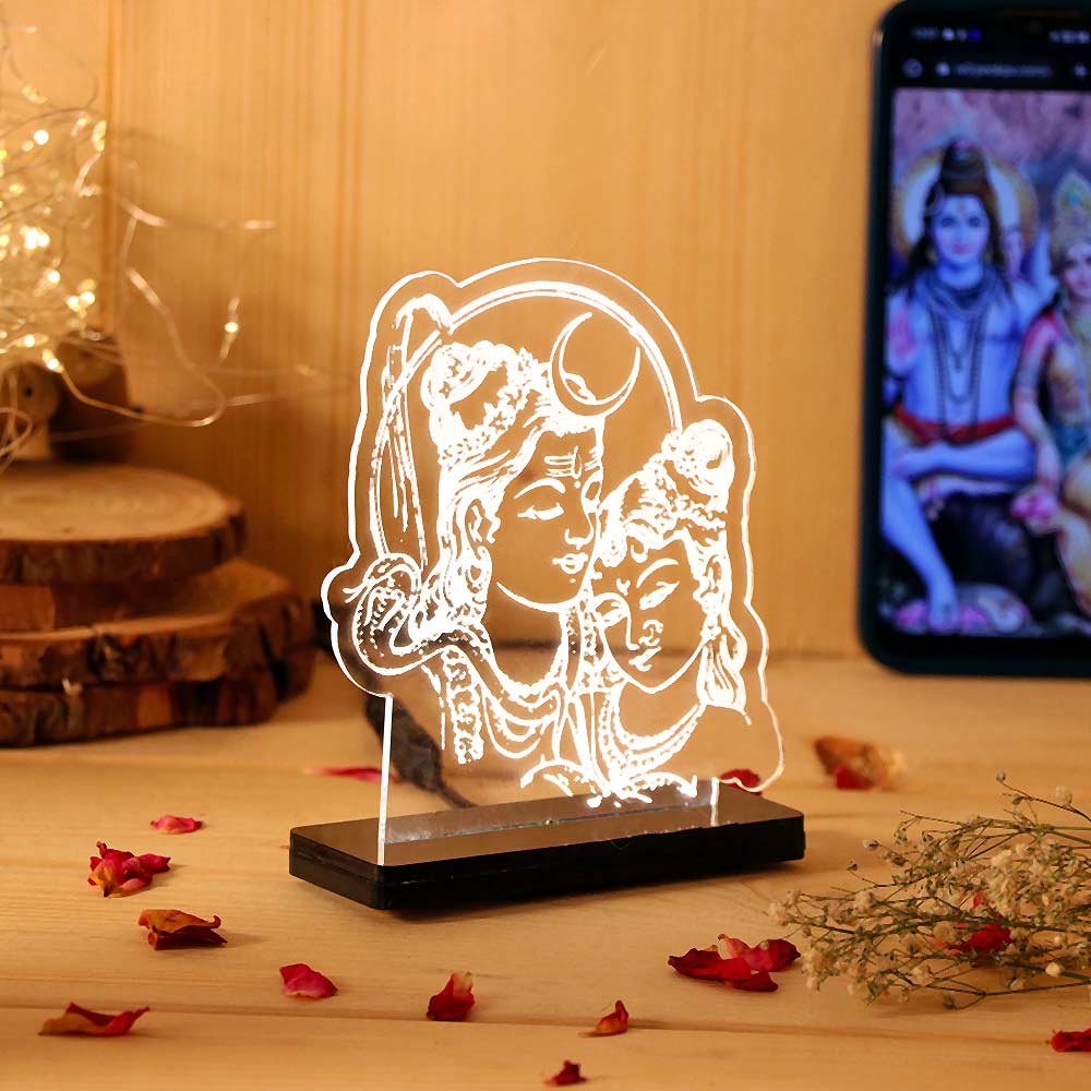 Shiva Parvati Car Dashboard Lamp - Image 6