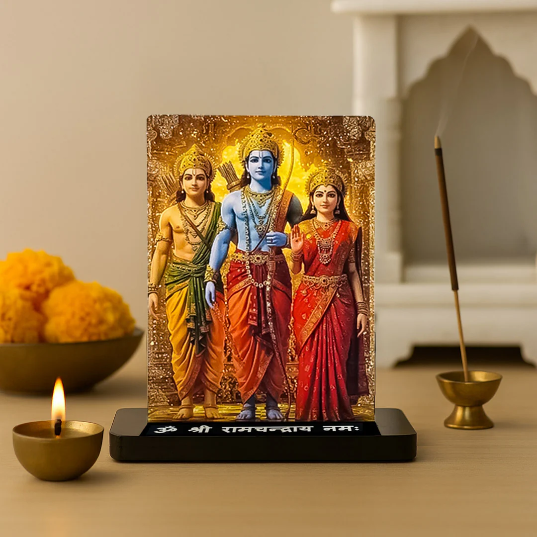 Shri Ram Darbar Acrylic Car Dashboard- 2.5×3.5" - Image 5