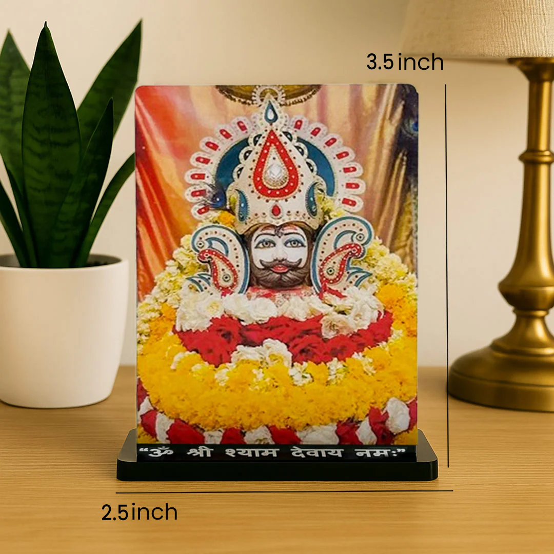 Shyam Baba Acrylic Car Dashboard- 2.5×3.5" - Image 2