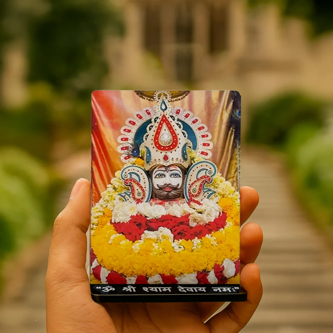 Shyam Baba Acrylic Car Dashboard- 2.5×3.5" - Image 3