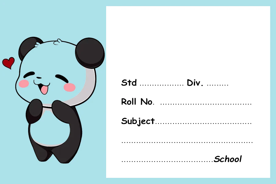 Simple Panda Name Slips | 12x18" Sheet with 36 Labels - Image 2