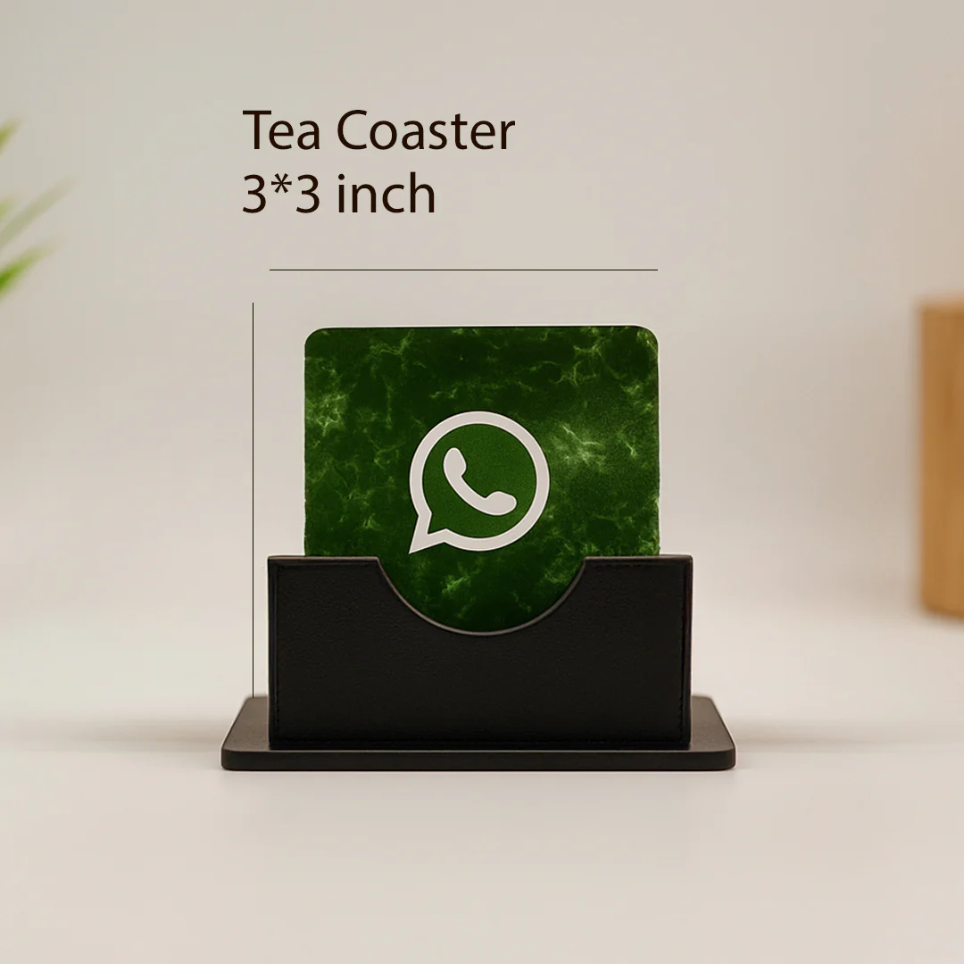 Social Media Logo Tea Coaster Set - Image 3