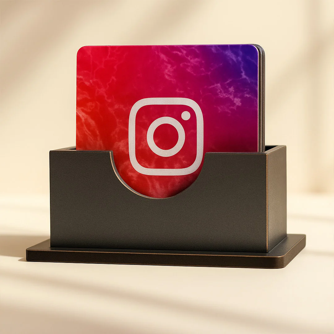 Social Media Logo Tea Coaster Set - Image 5