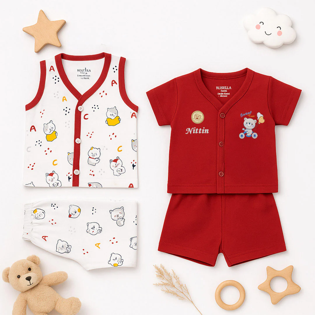 Soft Cotton Baby Suit Set (0–18 Months) - Image 4
