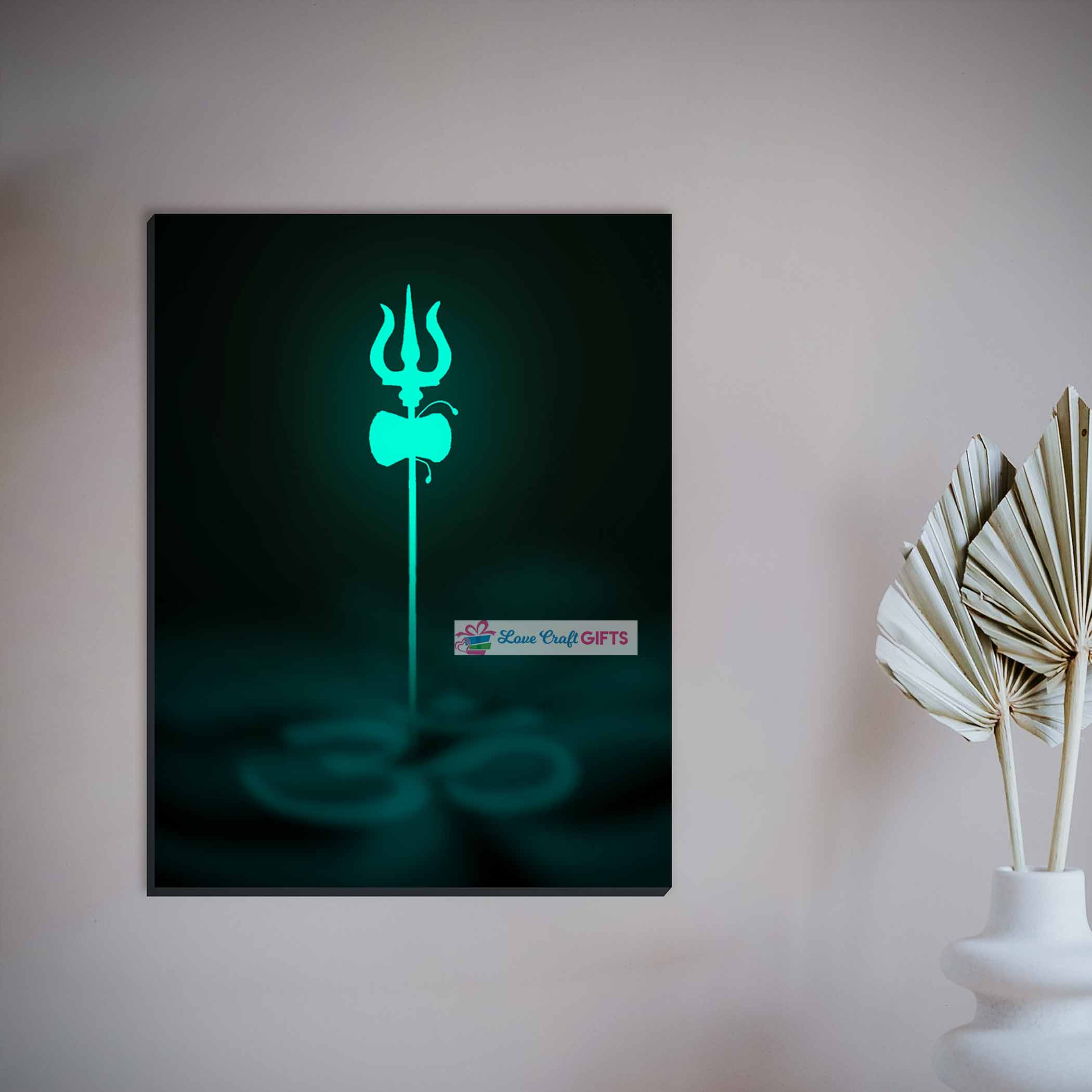 Special Colour Trishul Canvas Frame