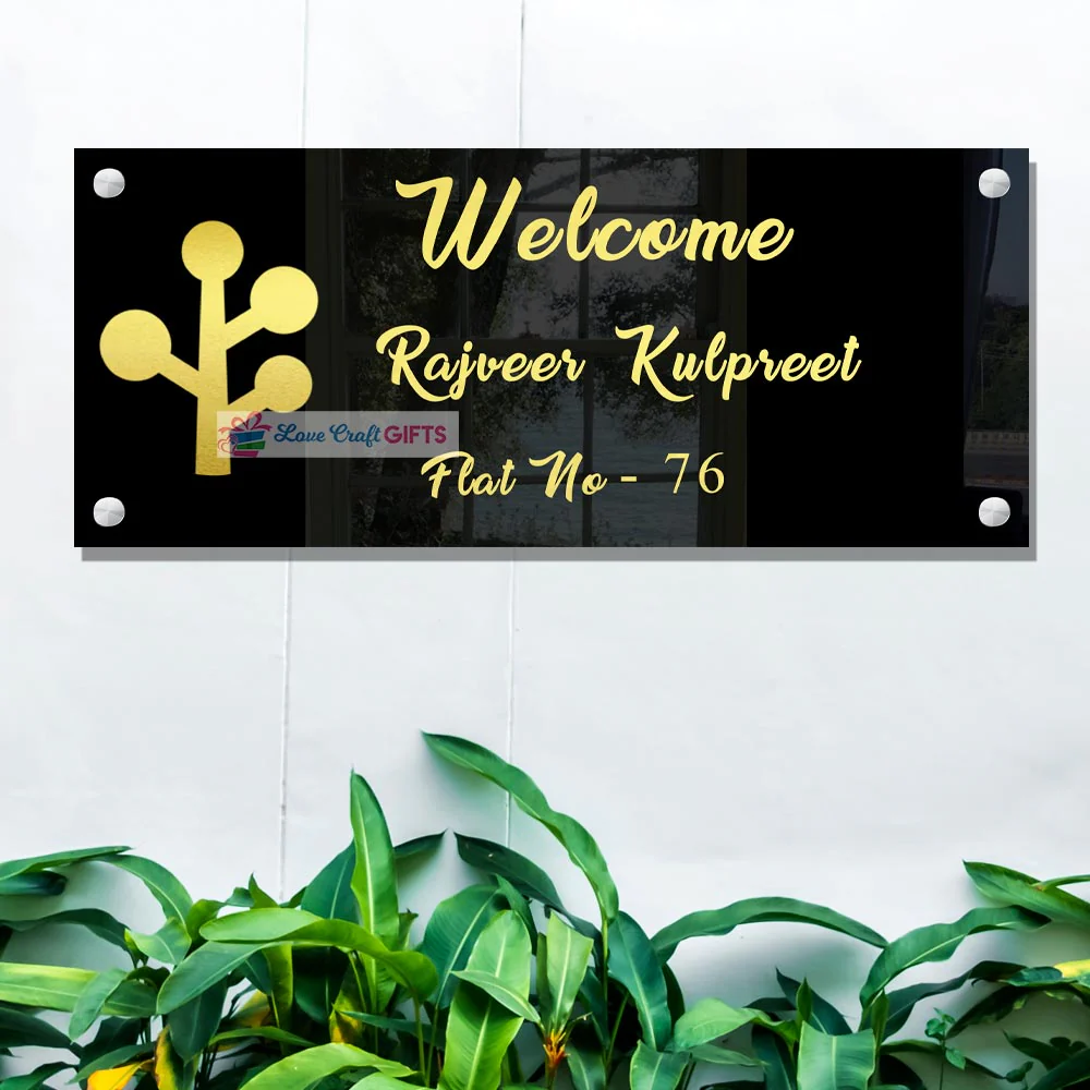 Logo Acrylic Home Name Plates-10x18"