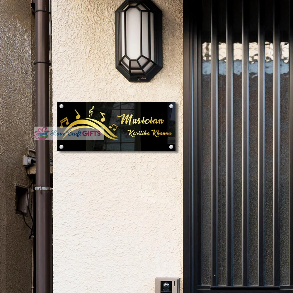 Music Acrylic Home Name Plates-10x18" - Image 2