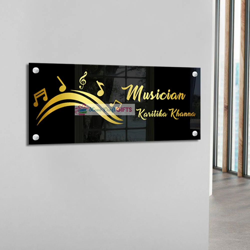 Music Acrylic Home Name Plates-10x18" - Image 3