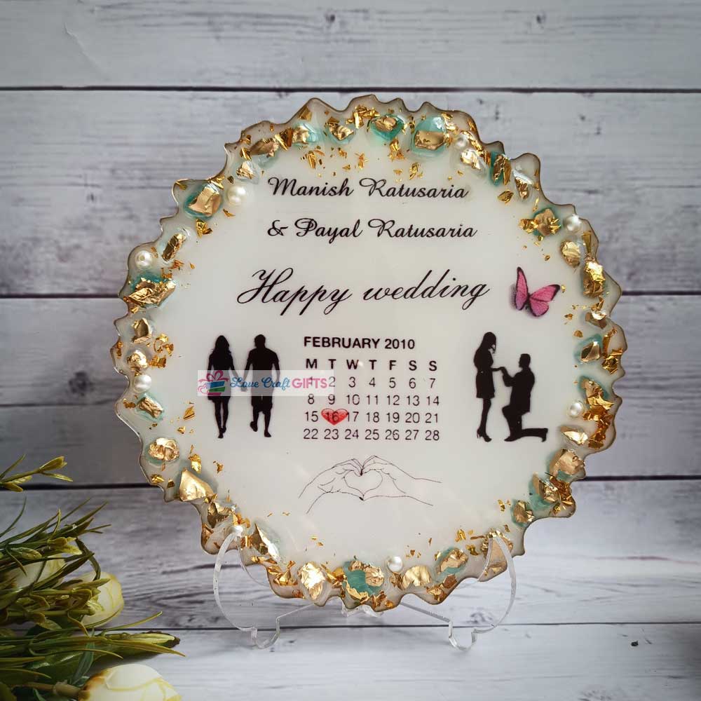 Special Resin Calendar Date Frame