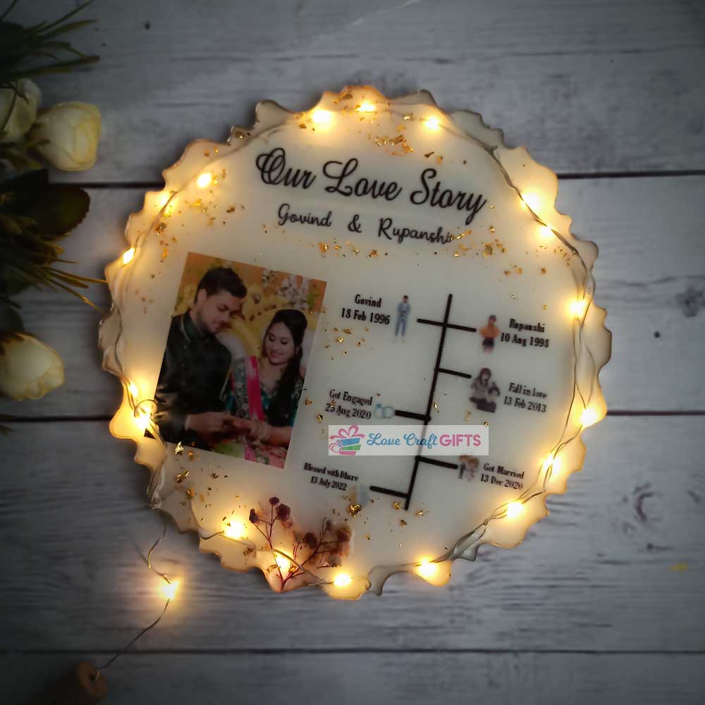 Special Resin Love Story Frame