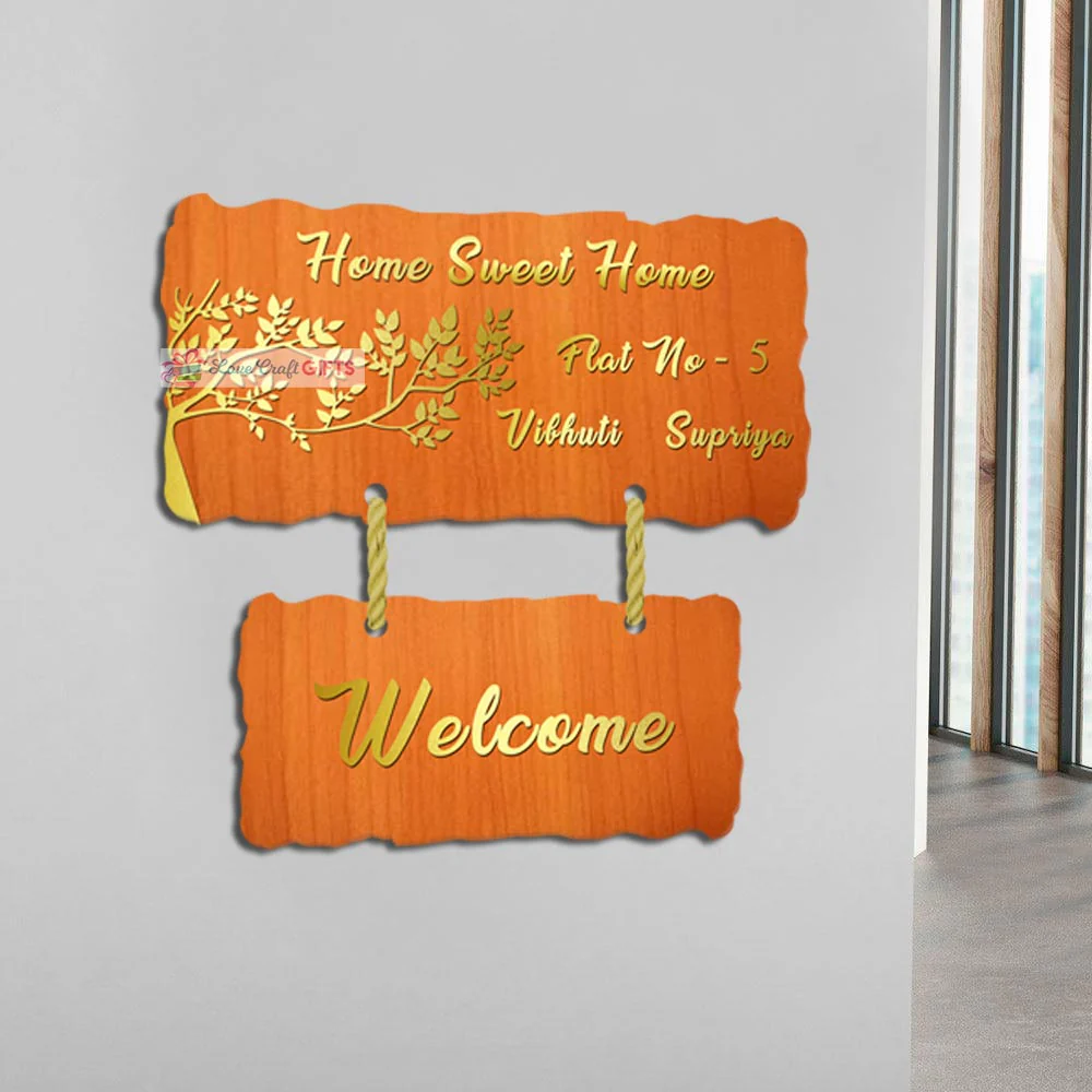 Tree Wooden Home Name Plates-12x15" - Image 3