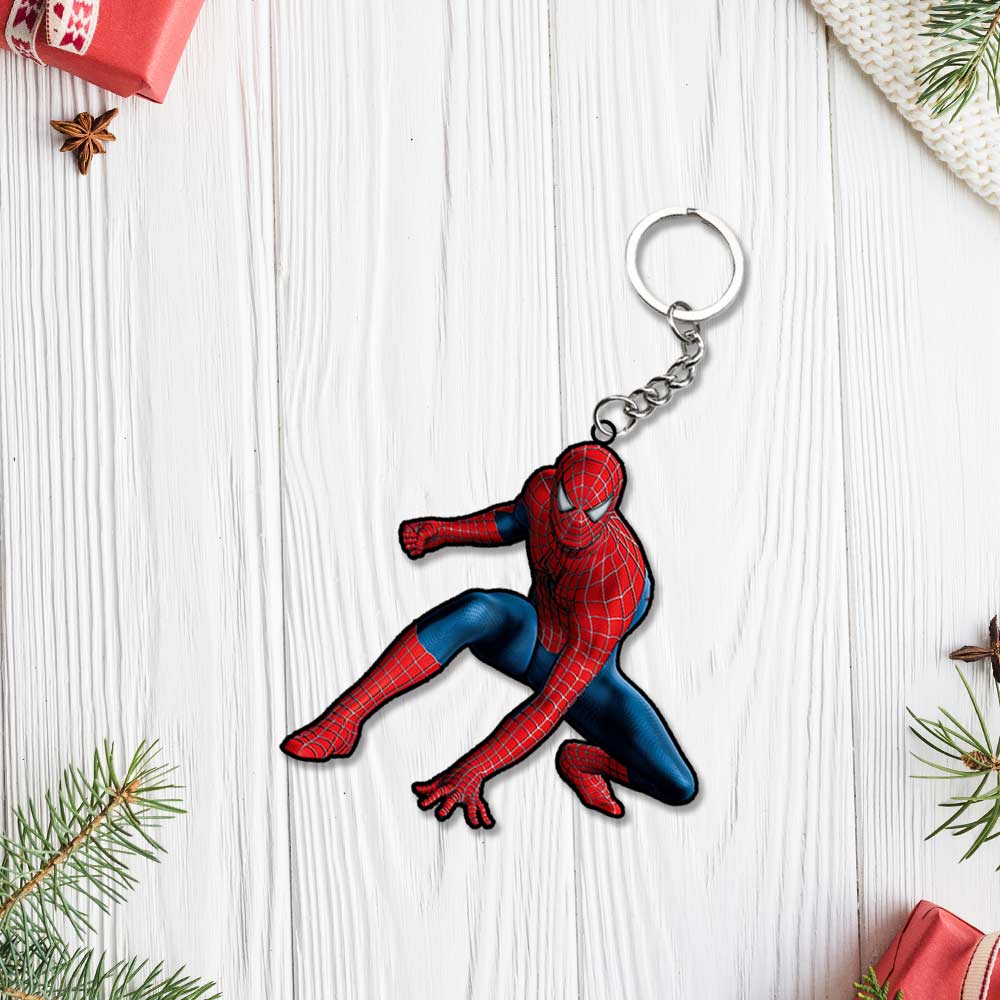 Spider-Man Cartoon Character Keychain Or Keyrings