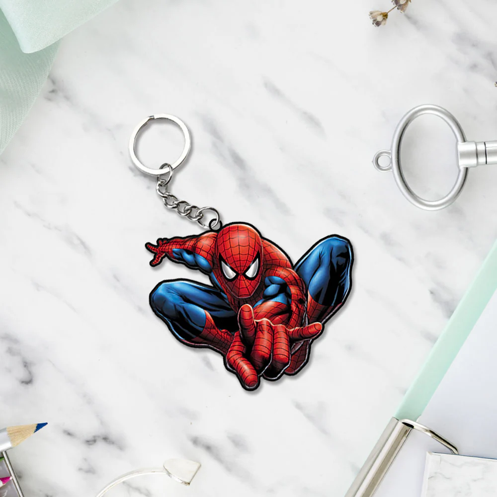 Spider-Man Cartoon Character Keychain Or Keyrings - Image 2
