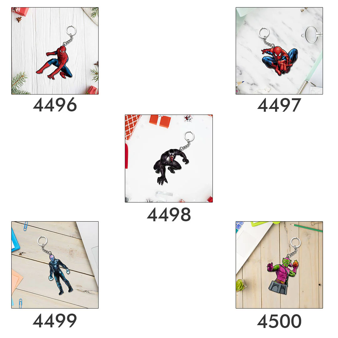 Spider-Man Cartoon Character Keychain Or Keyrings - Image 6