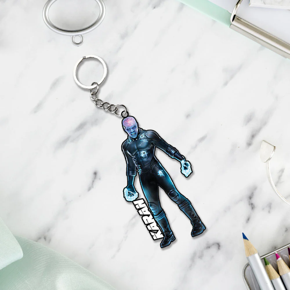 Spider-Man Cartoon Characters Keychain With Name - Image 4
