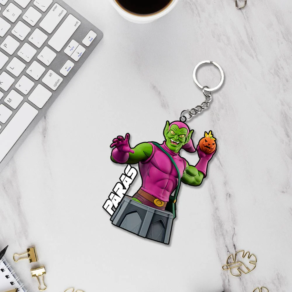 Spider-Man Cartoon Characters Keychain With Name - Image 5