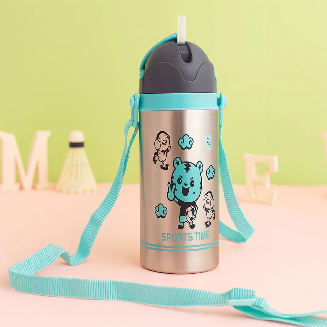 Sports Time Personalized Kids Water Bottle | Stainless Steel