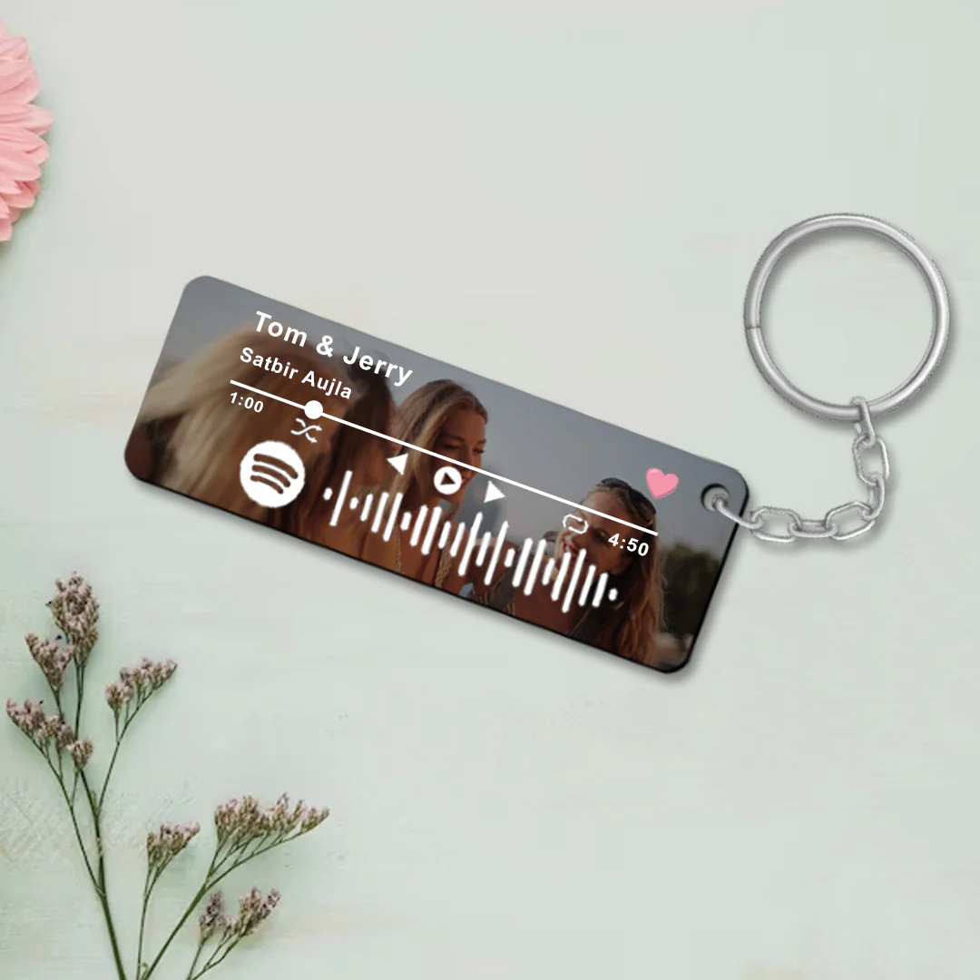 Party Gift  Customizable Scannable Spotify Keychain