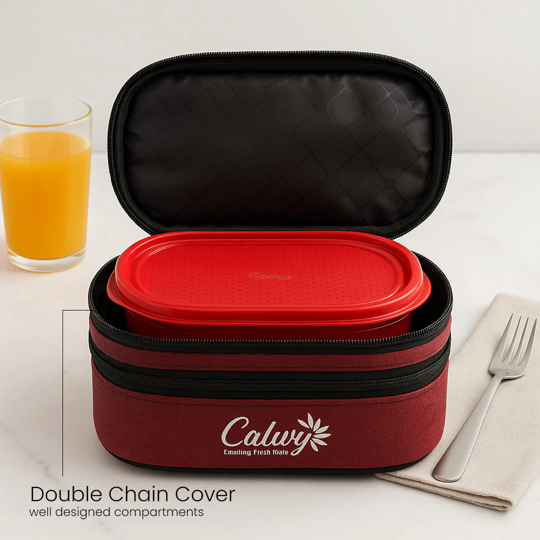 Stainless Steel Lunch Box with Pouch - Image 4