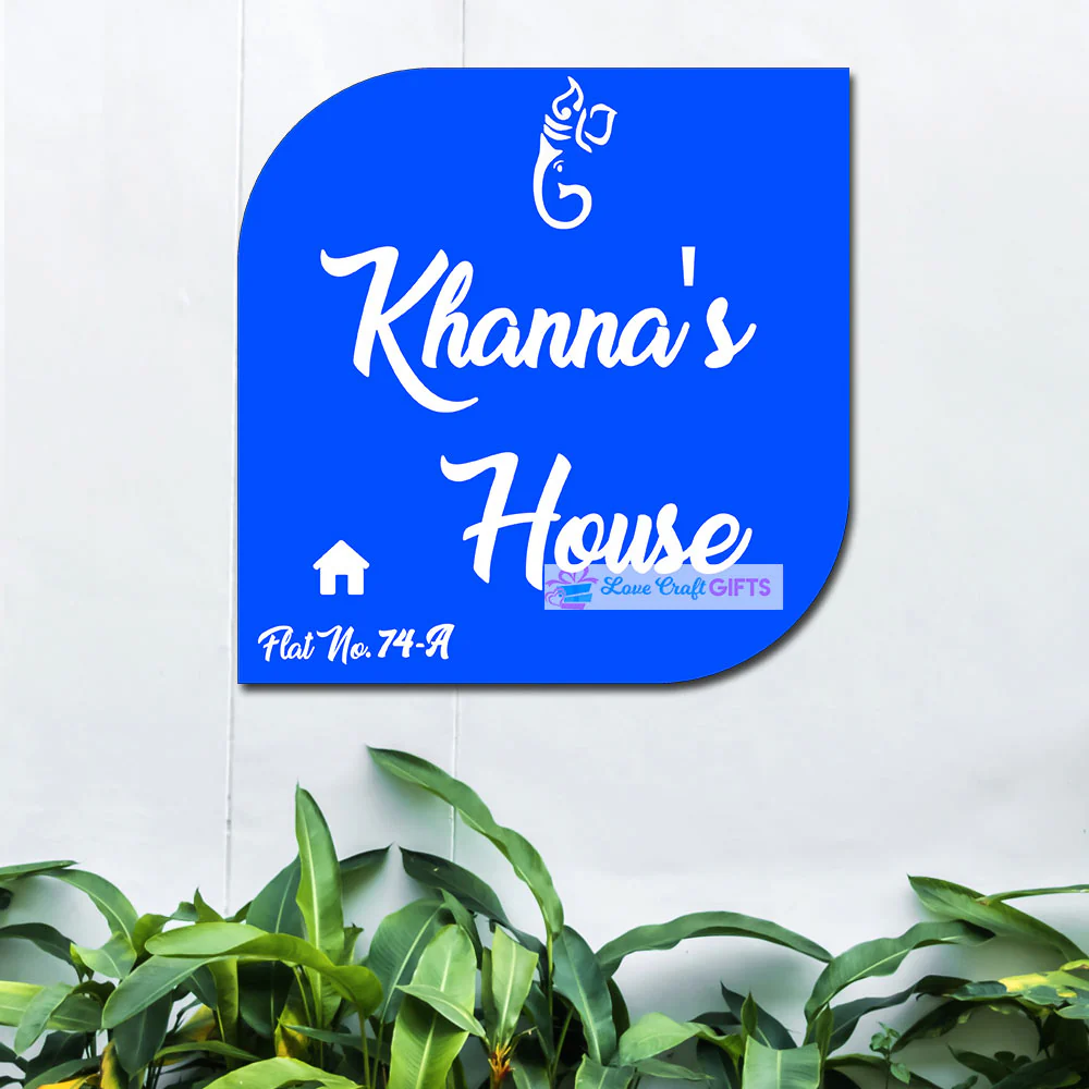 Stylish Acrylic Home Name Plates-12x15"