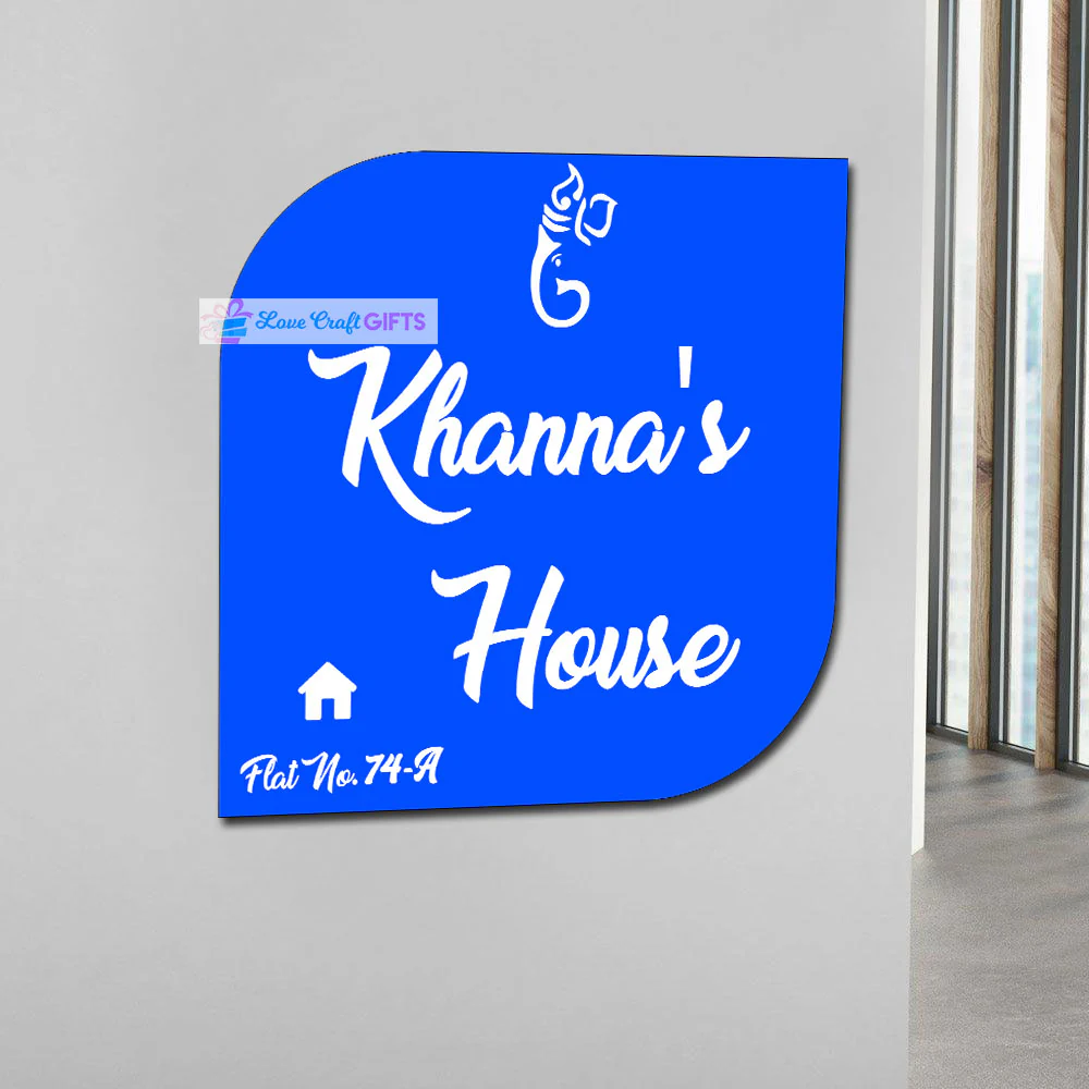Stylish Acrylic Home Name Plates-12x15" - Image 3