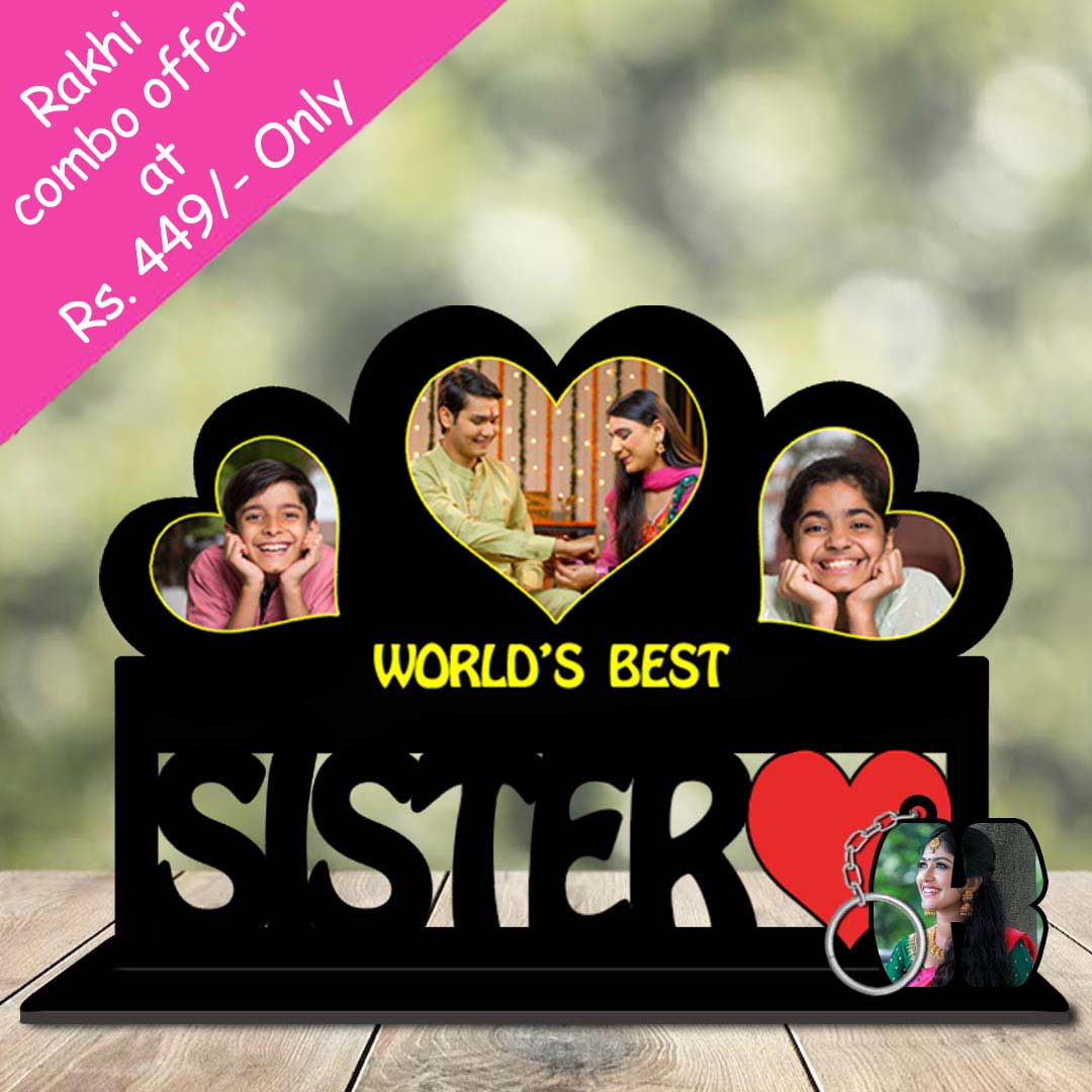 Table Top -Rakhi Gifts for Sister Online-8 x 10 inch