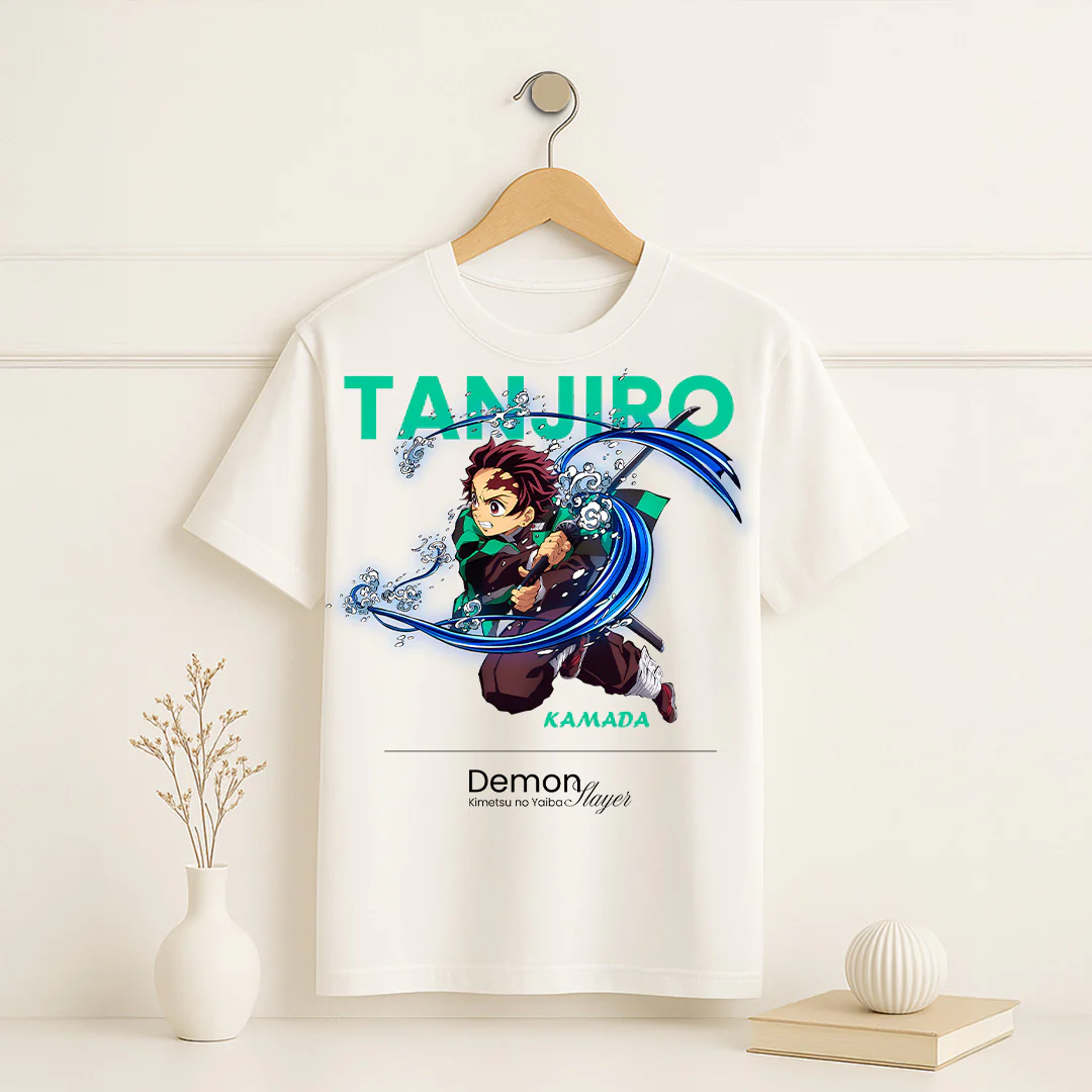 Tanjiro Kamado Anime Graphic T-Shirt - Image 2