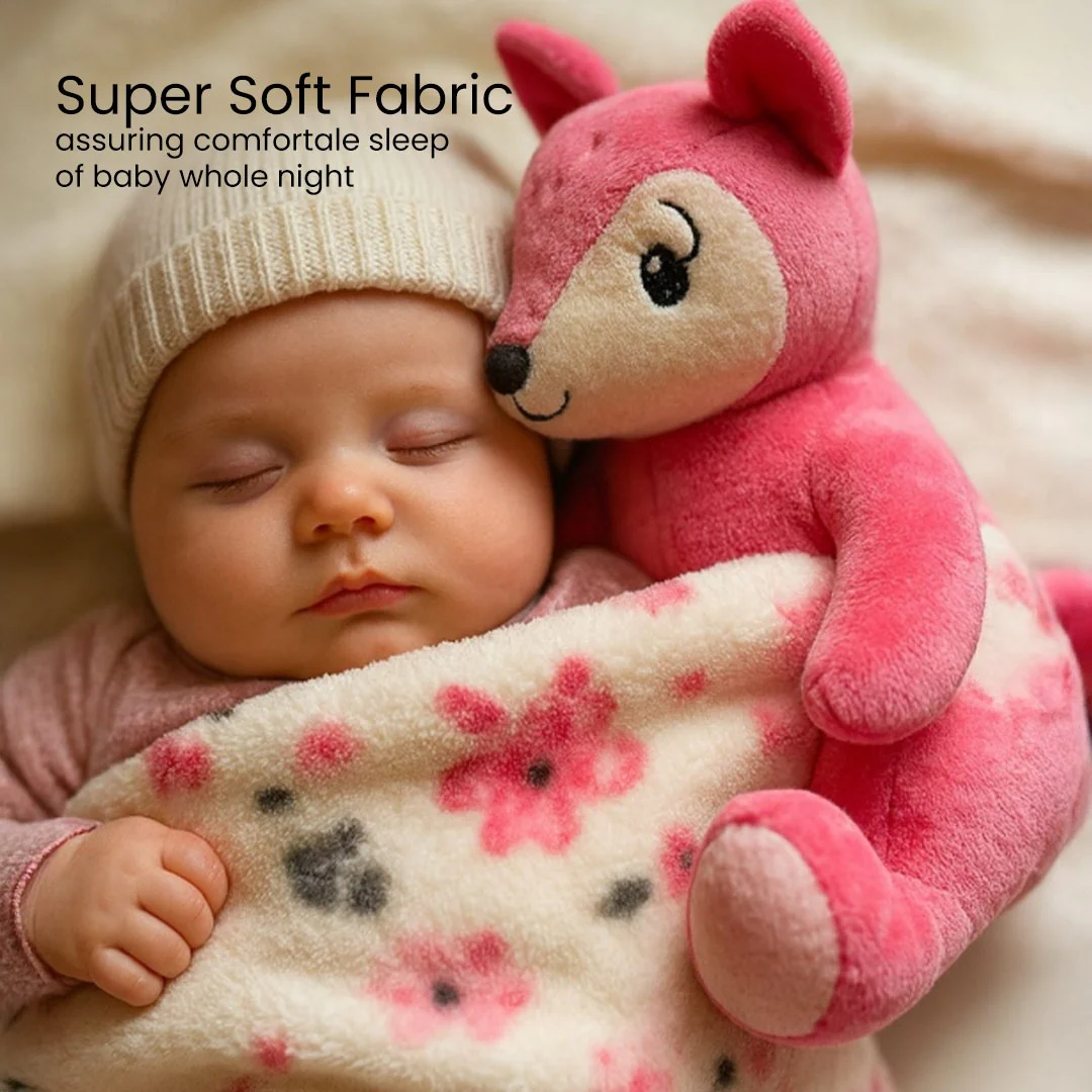 Teddy-Hug Baby Blanket Set | Super Soft Fleece Comforter with Plush Toy - Image 5