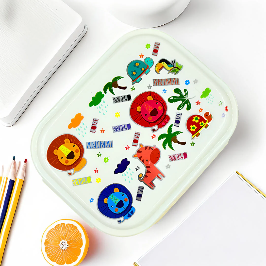 Tiffin Box With Custom Name & Cartoon Design - Image 5