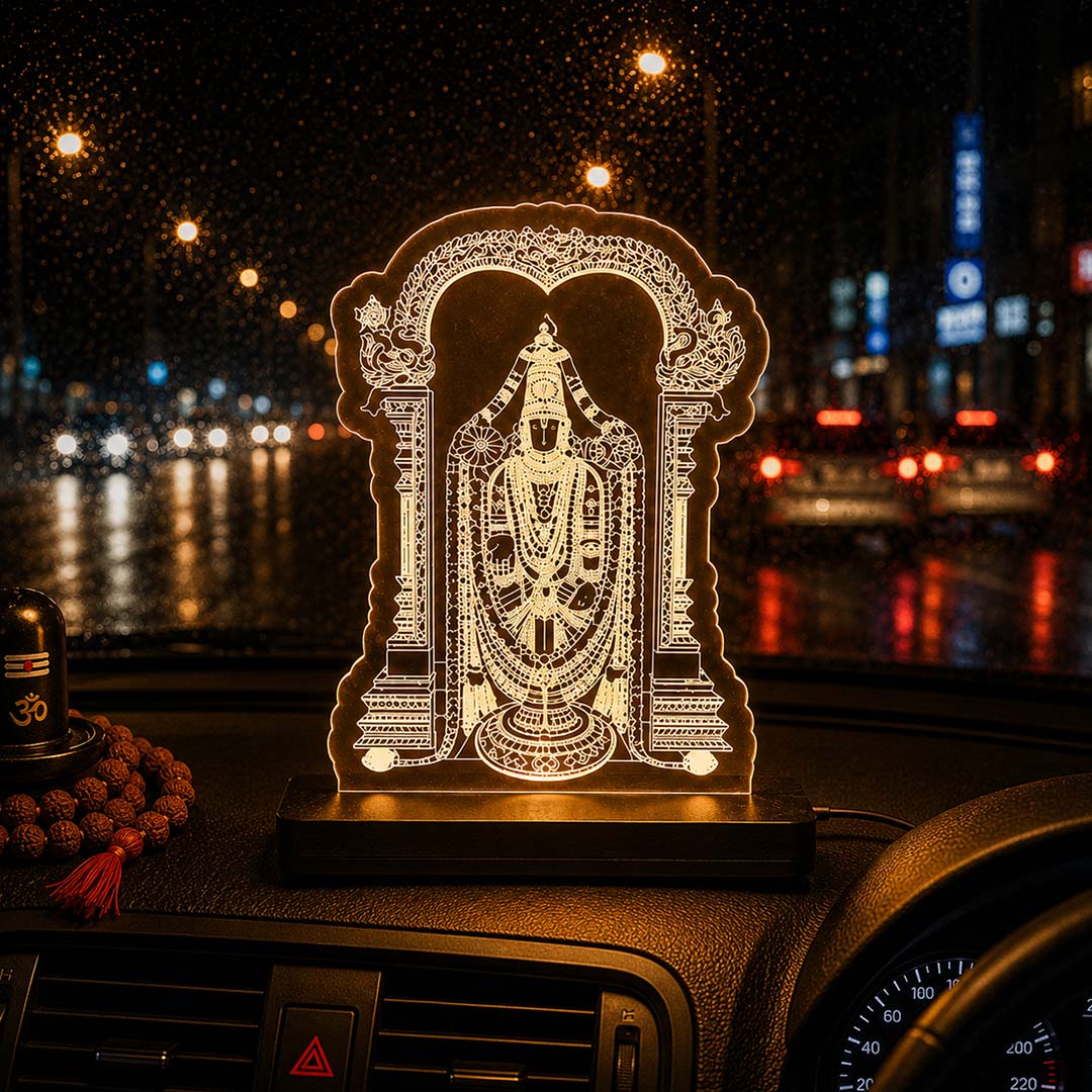 Tirupati Balaji Car Dashboard Lamp